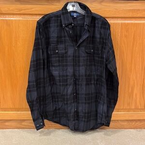 George, men’s size M, flannel shirt